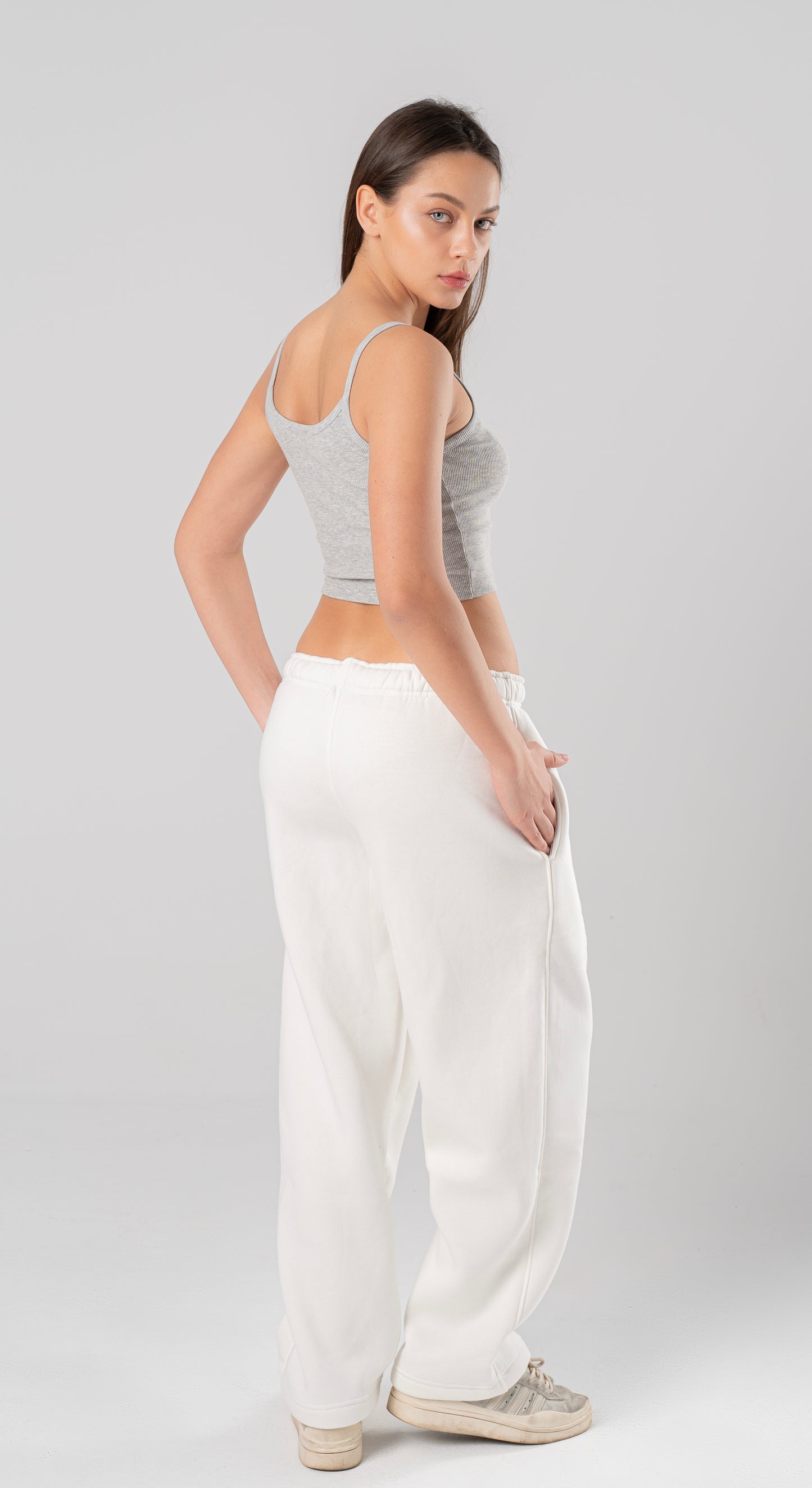 Uni-Sex off-white Wide Leg Sweatpants "Limited edition"