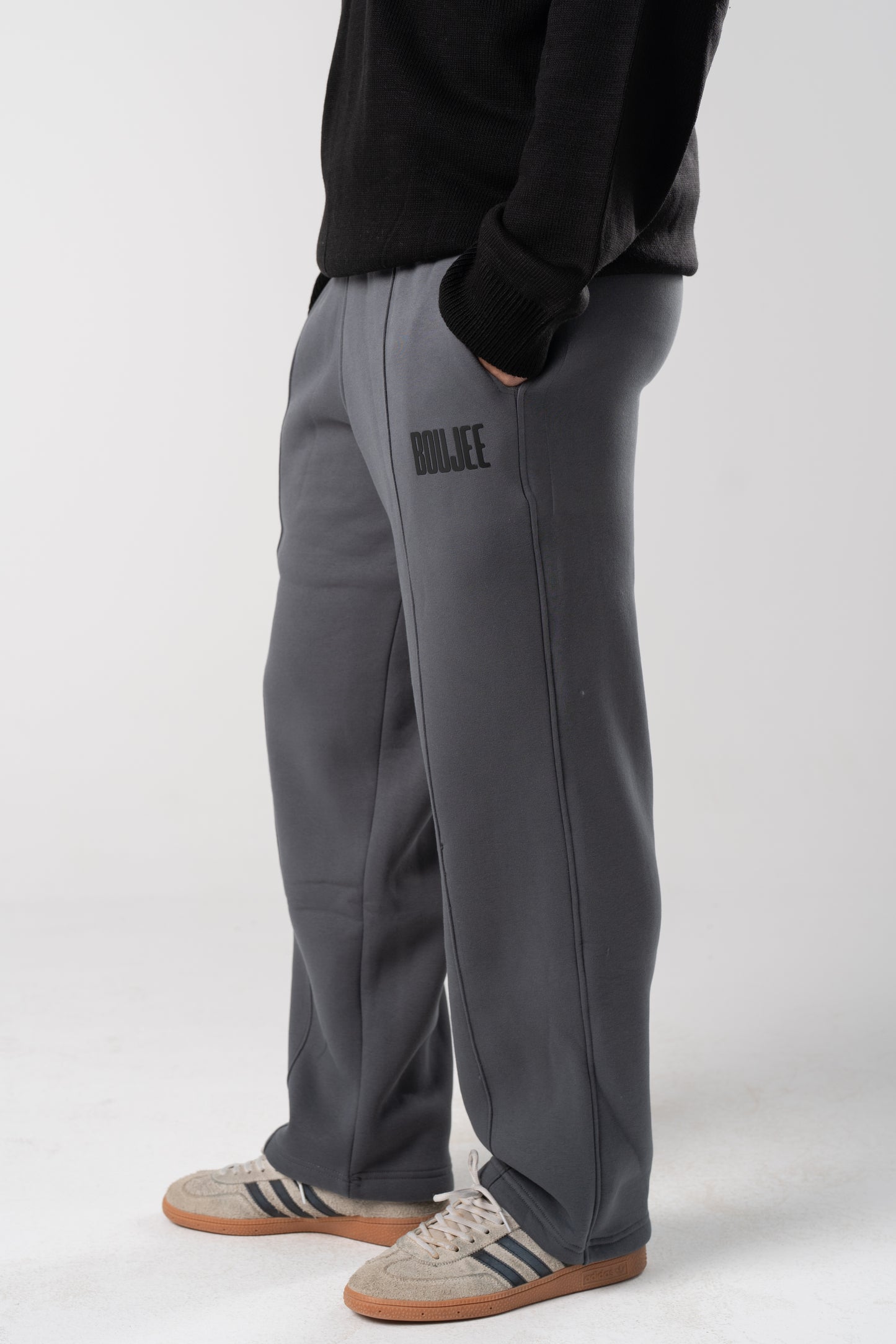 Uni-Sex Light Grey Wide Leg Sweatpants "Limited edition"