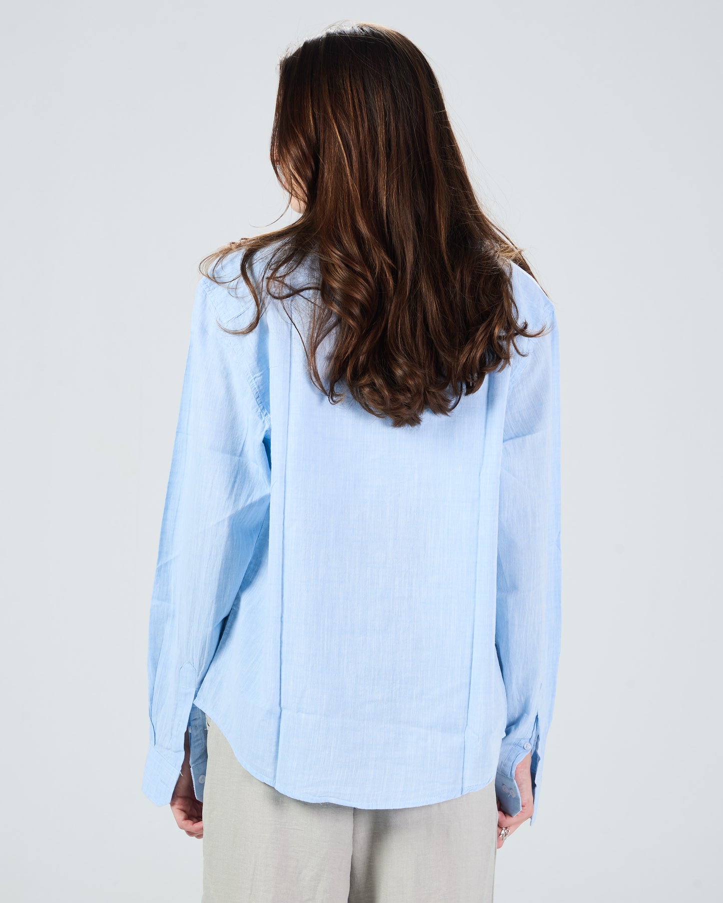 Baby Blue Linen Shirt