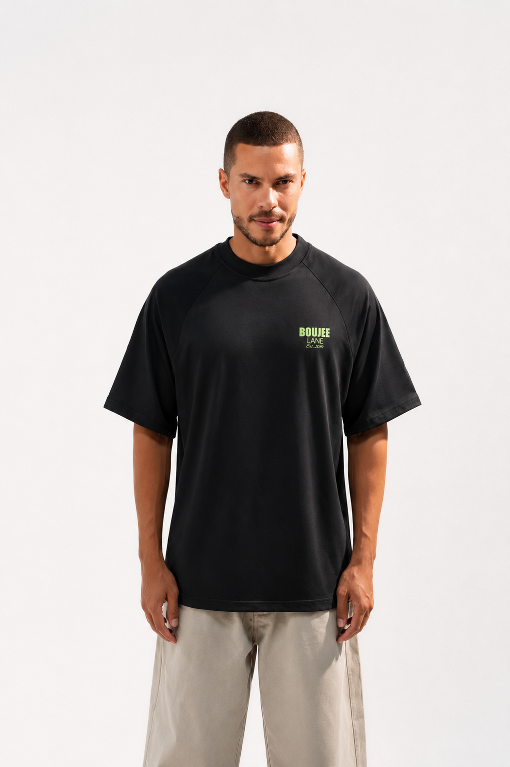 Black Boujee Boxy Fit Statement Tee