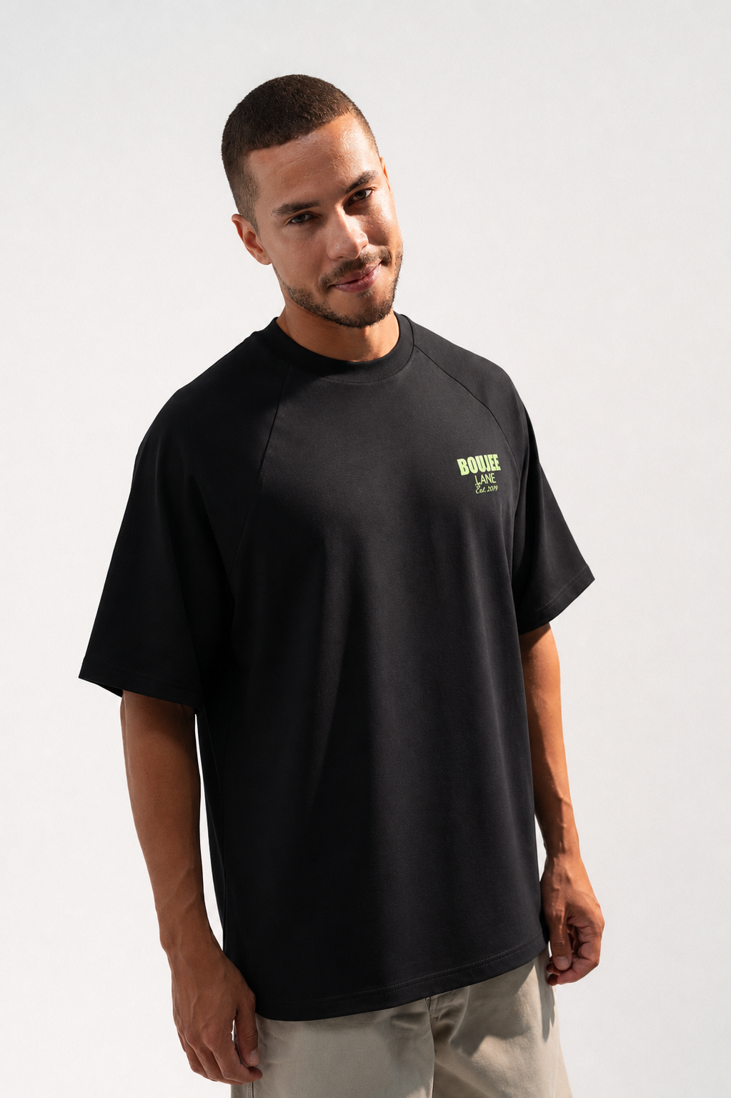 Black Boujee Boxy Fit Statement Tee