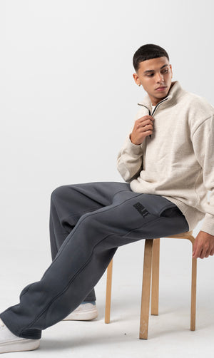 Uni-Sex Light Grey Wide Leg Sweatpants  "Limited edition"