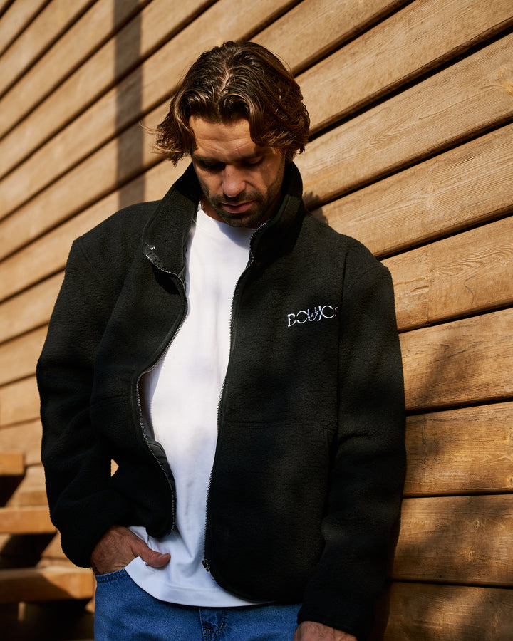 Black Boujee Teddy Jacket