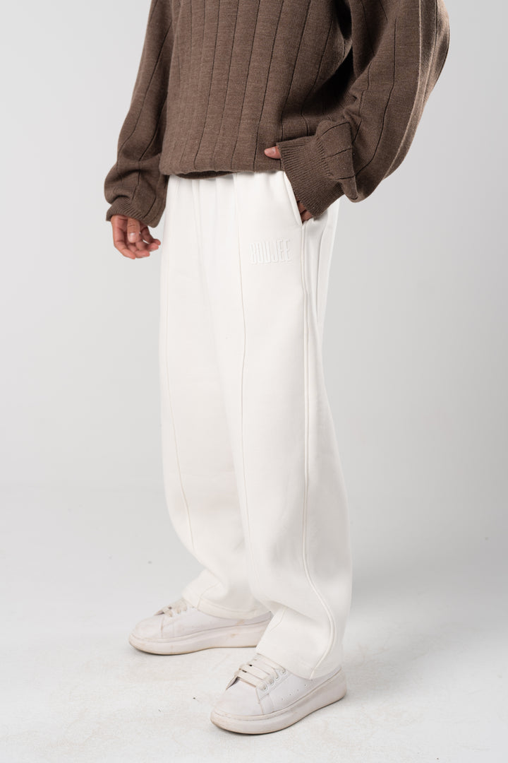 Uni-Sex off-white Wide Leg Sweatpants  "Limited edition"