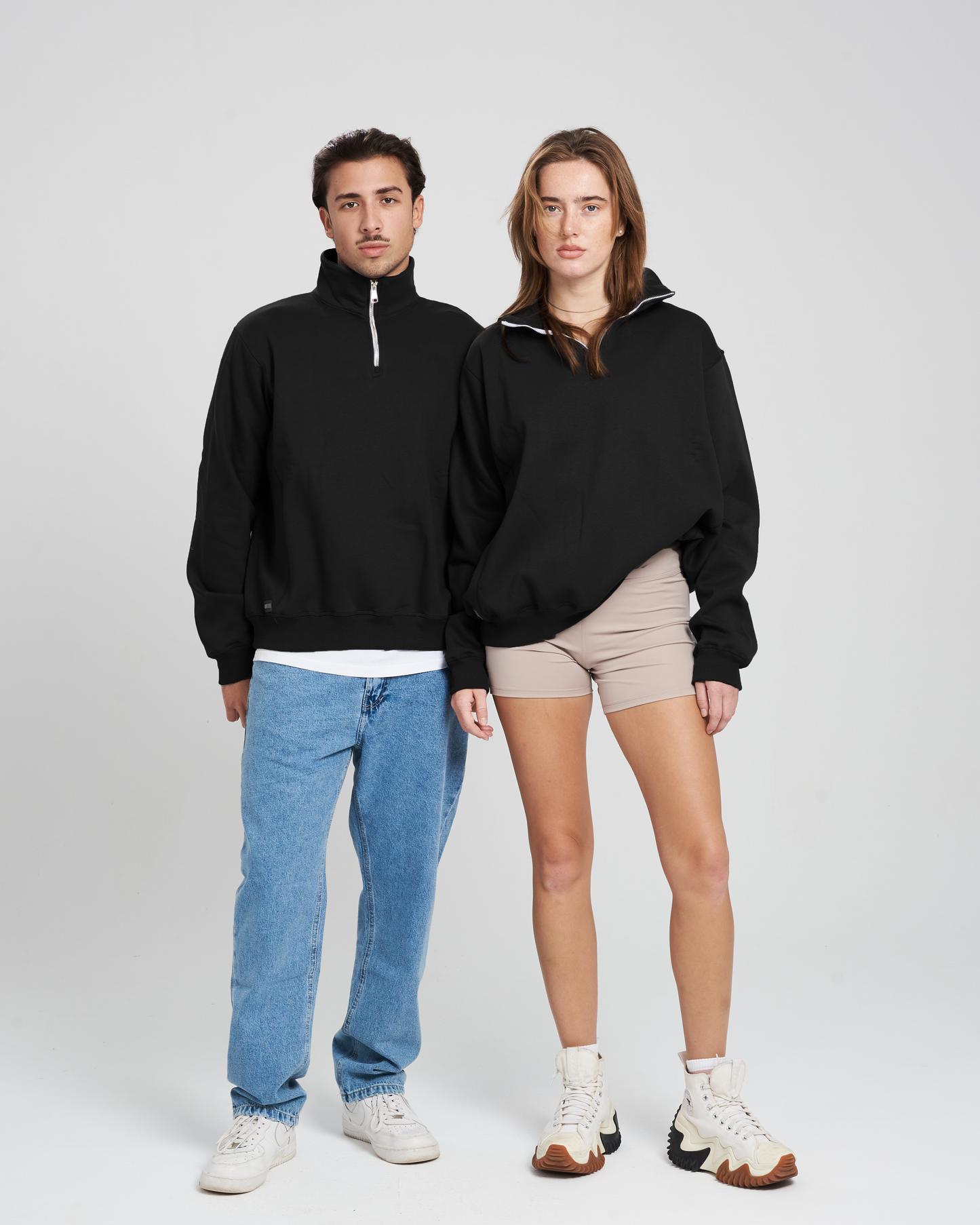 Black " exclusive edition" quarter zip unisex sweatshirt