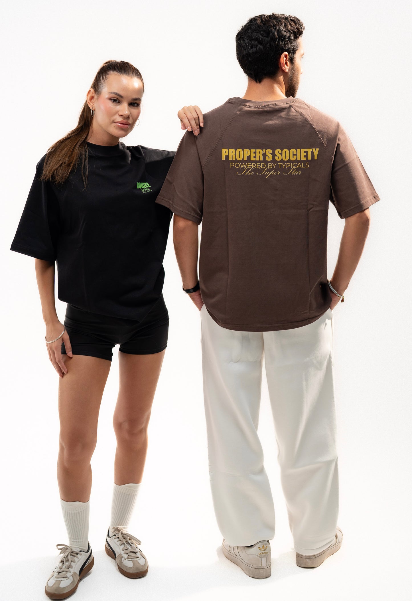 Brown Boujee Boxy Fit Statement Tee