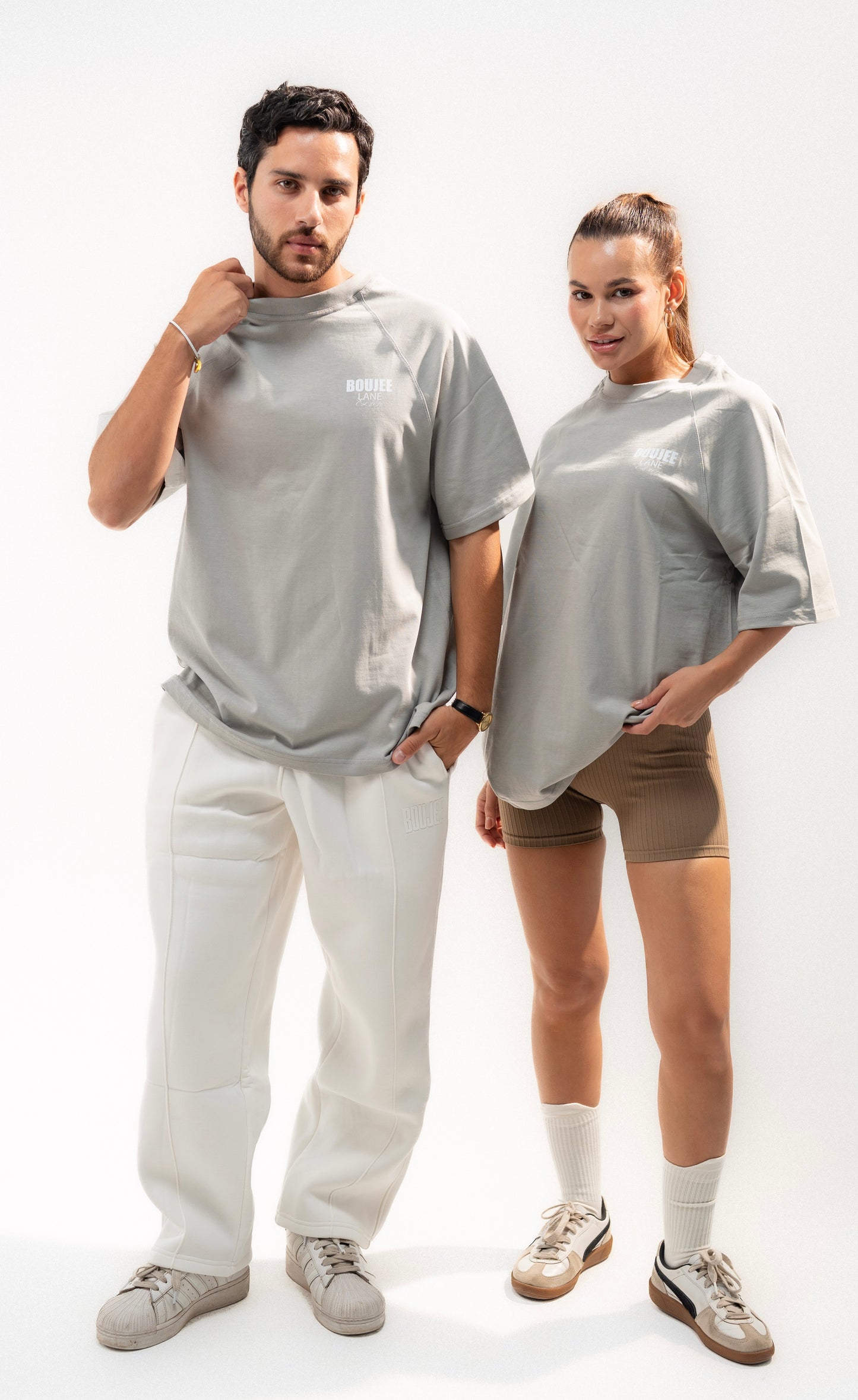 Grey Boujee Boxy Fit Statement Tee