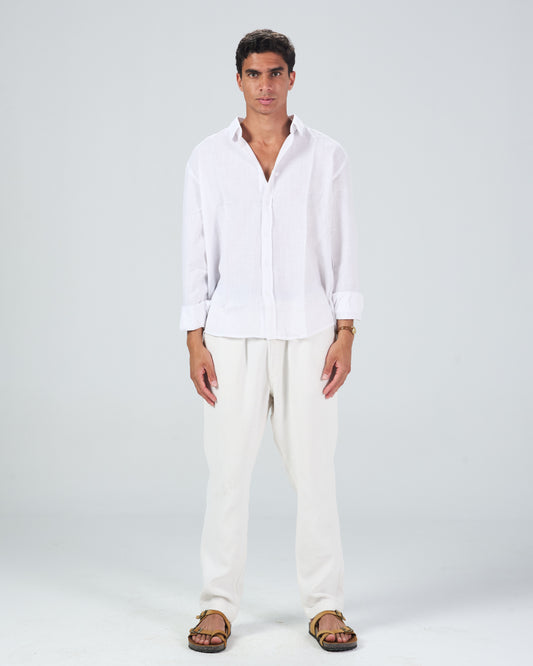 White Linen Shirt