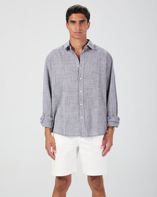 Grey Linen Shirt