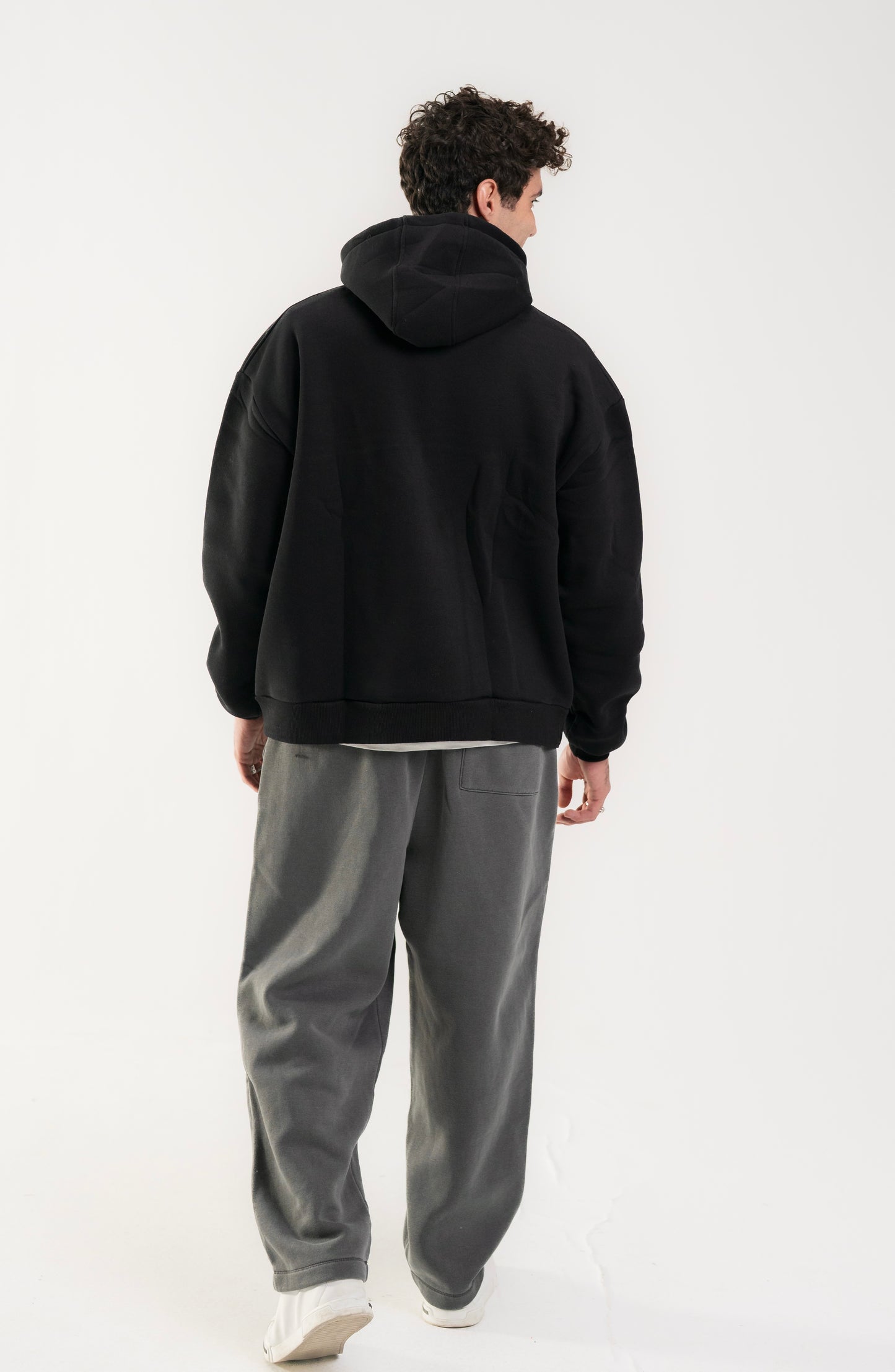 Black Oversized basic Hoodie.