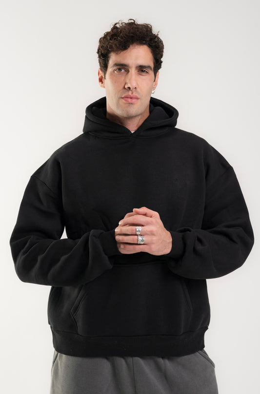 Black Oversized basic Hoodie.
